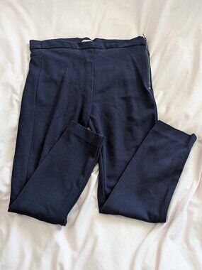 Forever 21 Navy Blue Side Zip Skinny Dress Pants Size M